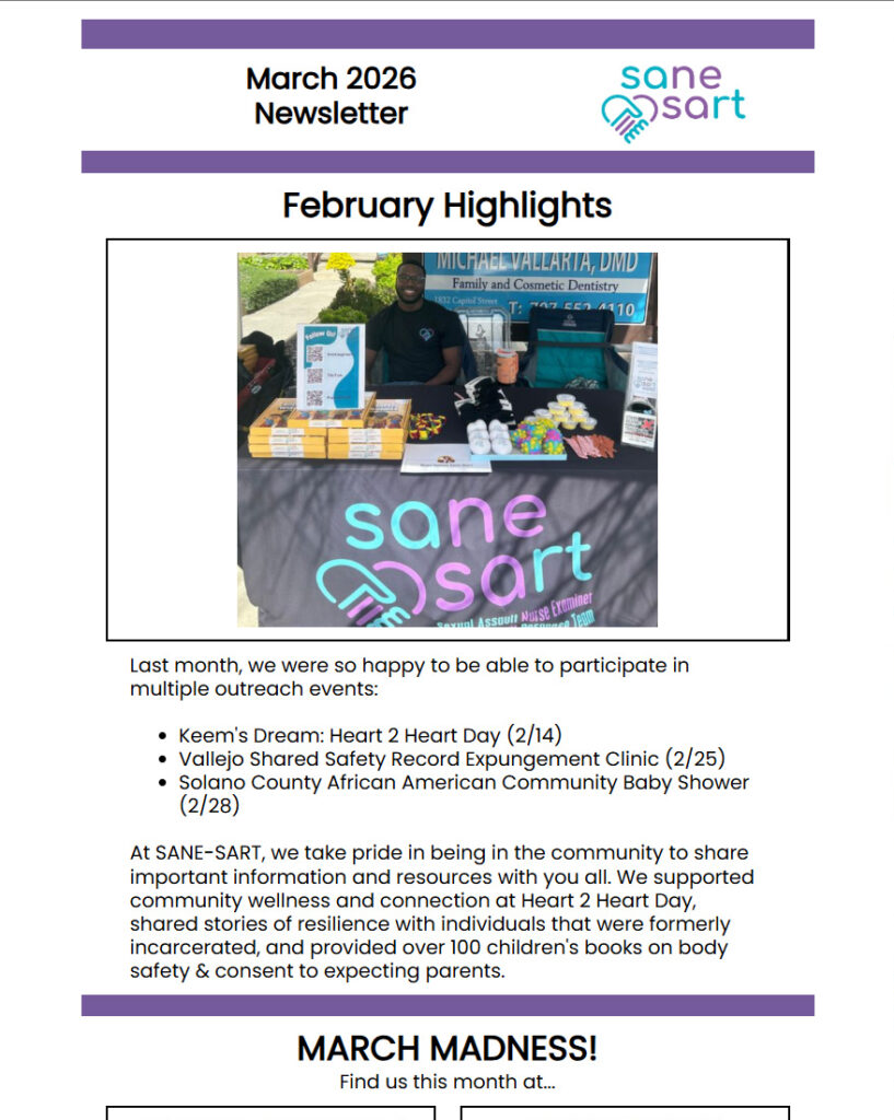 Support Survivors. Support Healing. Support SANE-SART.